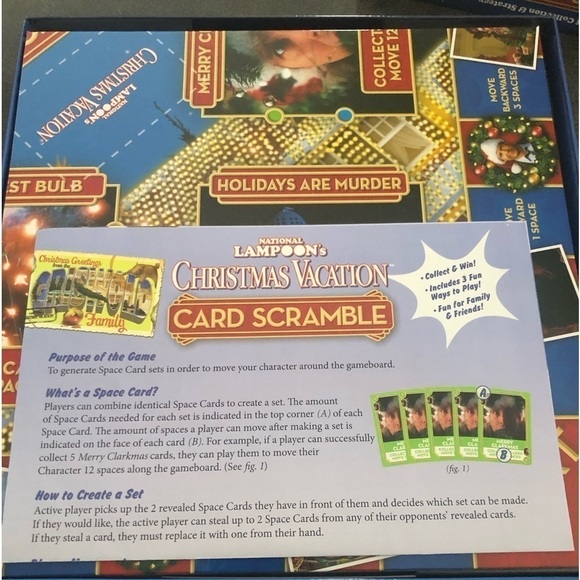 National Lampoon’s Christmas Vacation CARD SCRAMBLE Board Game Of Strategy 12+ - Picture 6 of 7